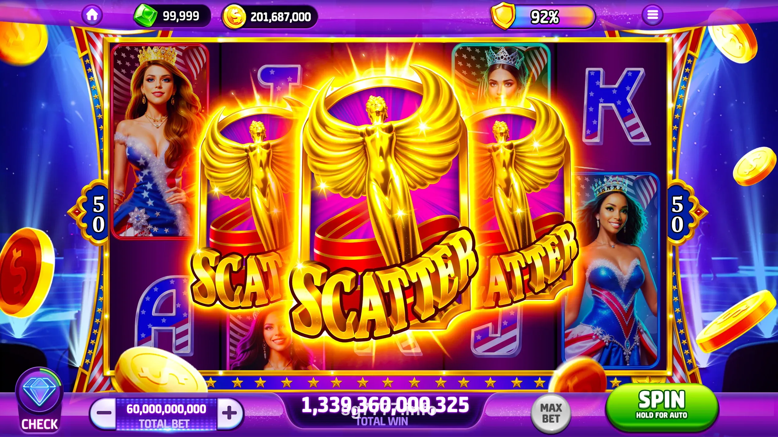 SG7777 App Interface Screenshot 4